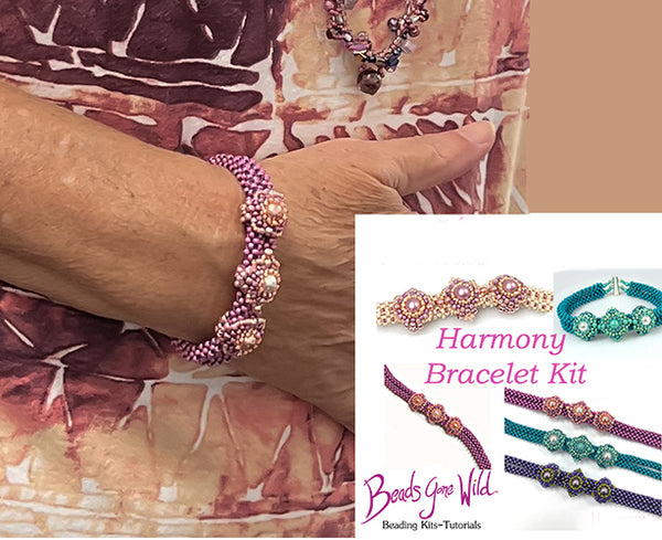 Crystal Lace bead Weaving Bracelet Kit - Beads Gone Wild