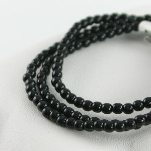 2mm Czech Pearl Black 150 pcs - Beads Gone Wild
