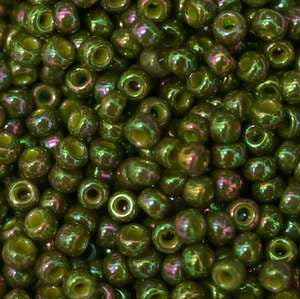 15/O Japanese Seed Beads Gold Luster 318Q - Beads Gone Wild
