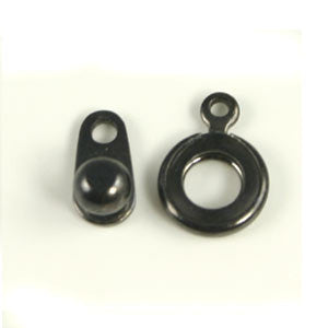 Base Metal Ball & Socket Clasp 8mm Gun Metal Color2/sets - Beads Gone Wild
