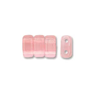 Bricks 3x6mm PINK MILKY 50pcs - Beads Gone Wild
