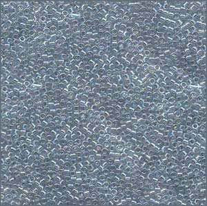 10/o Delica DBM 0110 Transparent Light, Blue AB - Beads Gone Wild
