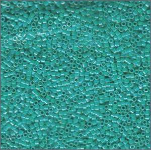 10/o Delica DBM 0166 Opaque Turquoise AB - Beads Gone Wild
