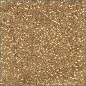 10/o Delica DBM 0230 24K Lined Cream - Beads Gone Wild
