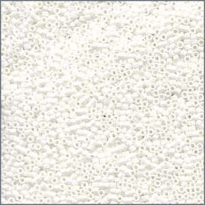 10/o Delica DBM 0351 Matte White - Beads Gone Wild
