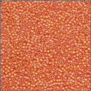 10/o Delica DBM 0855 Matte Orange AB - Beads Gone Wild
