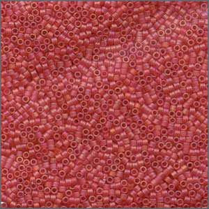 10/o Delica DBM 0856 Matte Light Red AB - Beads Gone Wild
