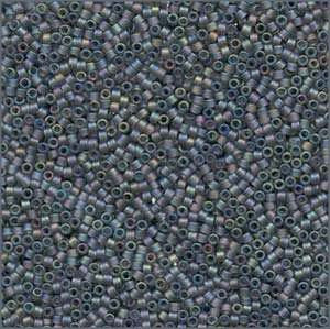 10/o Delica DBM 0863 Matte Grey AB - Beads Gone Wild
