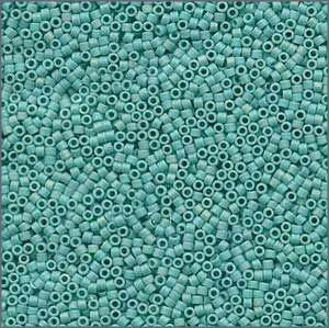 10/o Delica DBM 0878 Matte Opaque Turquoise AB - Beads Gone Wild
