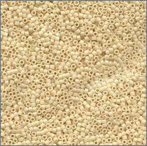 10/o Delica DBM 0883 Matte Opaque Cream AB - Beads Gone Wild
