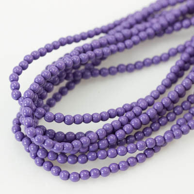 3mm Czech Pearl Light Plum 150 pcs - Beads Gone Wild
