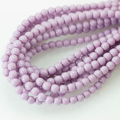 4mm Czech Pearl Lilac 120 pcs - Beads Gone Wild
