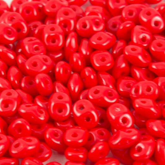 Super Duo OP Red 2.5x5mm - Beads Gone Wild
