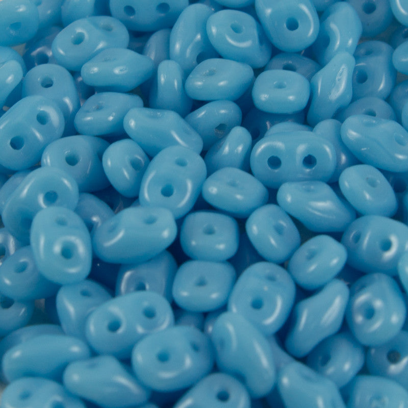 Super Duo Turq Blue 2.5x5mm - Beads Gone Wild
