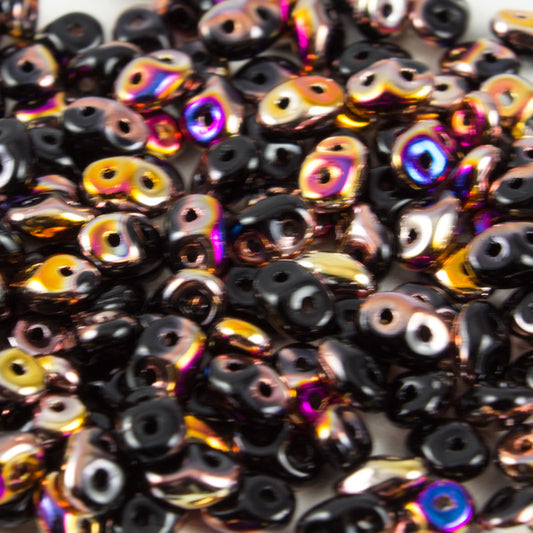 Super Duo Jet Sliperit 2.5x5mm - Beads Gone Wild
