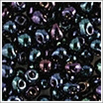 dp-452 Metallic Blue Iris 3.4mm 3" Tube Approx. 13 grams - Beads Gone Wild
