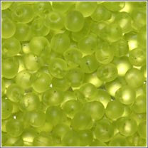 dp-143f Matte Transparent Chartreuse 3.4mm 3" Tube Approx. 13 grams - Beads Gone Wild
