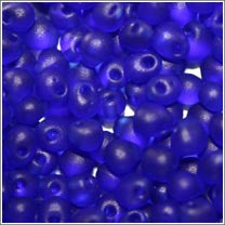 dp-151f Matte Transparent Cobalt 3.4mm 3" Tube Approx. 13 grams - Beads Gone Wild
