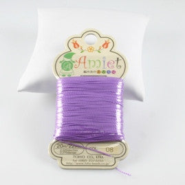 Amiet Polyester Lilac 22yards (20m) .5mm - Beads Gone Wild
