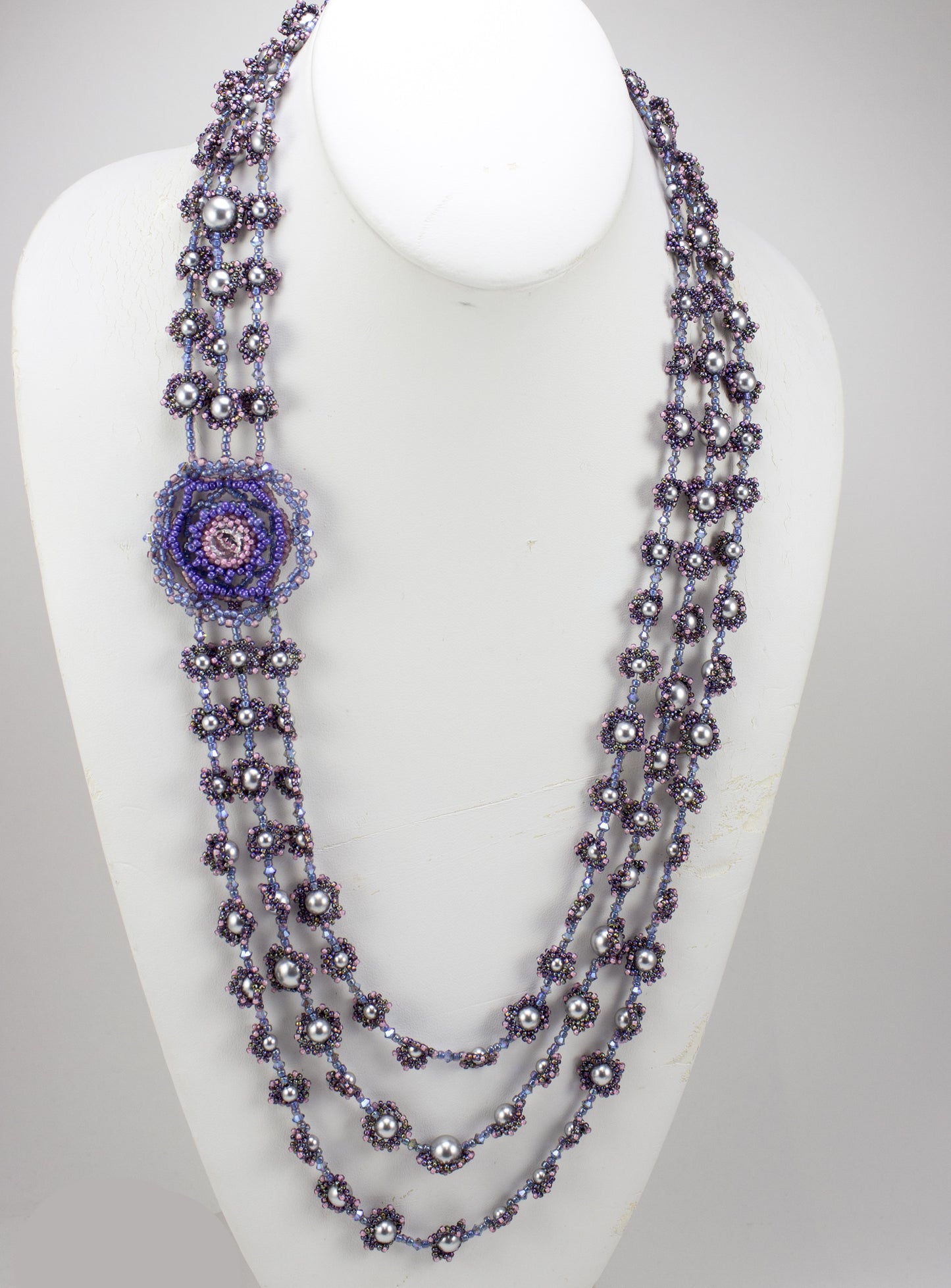 Fiorina Necklace bead weaving Instructions Pattern