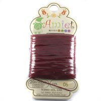 Amiet Polyester Red 22yards (20m) .5mm - Beads Gone Wild
