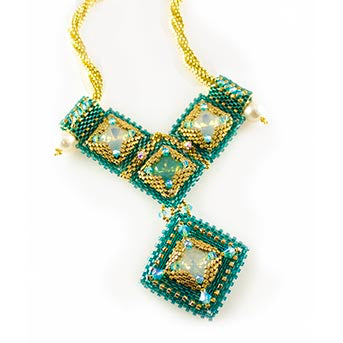 Geo Galaxy Bead Weaving Necklace Kit - Beads Gone Wild
