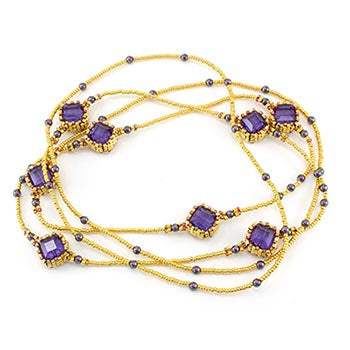 Crystal Station Break Necklace Bead Weaving Kit